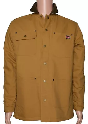 $37.99 • Buy Wrangler 11206 NEW Men's Relaxed Fit Blanket-Lined Flex Barn Canvas Chore Jacket