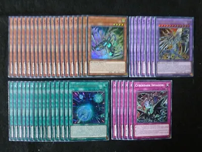 Yu-gi-oh 47 Card Cyberdark Deck  *ready To Play* • £14.80