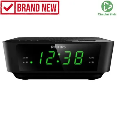 PHILIPS AJ3116 Digital Dual Alarm Clock Radio FM Multi Functions LED Display • $49.95