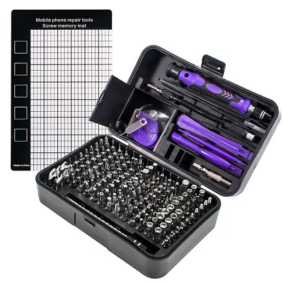 170 In 1 Precision Screwdriver Set PC Computer Phone Watch Repair Tool Kit • £13.89