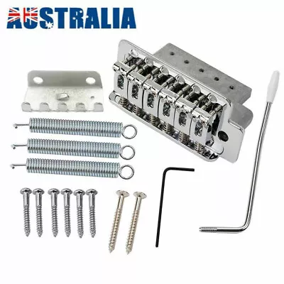 AU Chrome Tremolo Bridge System For Fender Stratocaster Strat Electric Guitar • $12.99