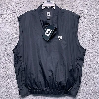 Footjoy Windshirt Vest Black Large Performance Large Half Zip Golf Outdoor • $34.99