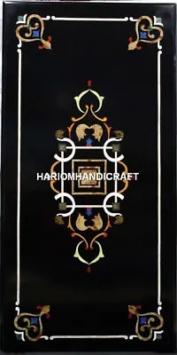 £693.40 • Buy Beautiful Marble Dining Table Top Semi Precious Marquetry Inlay Decorative H4809
