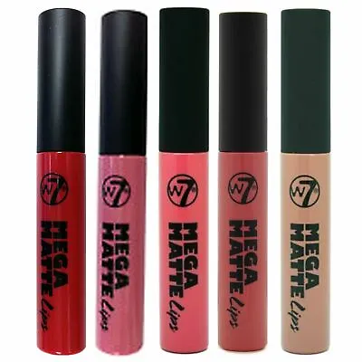 W7 Mega Matte Lips Liquid Lipstick Different Shades  • £3.49