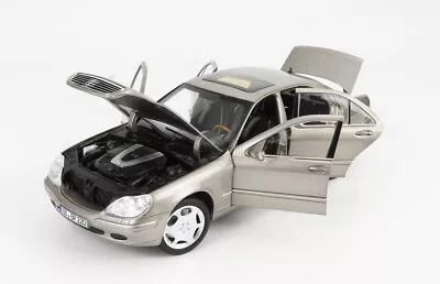 Norev 2000-2005 Mercedes Benz S 600 W220 CUBANITE SILVER Dealer Ed 1/18 Scale • $184