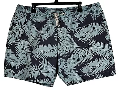 J.Crew Mercantile Flex Men's Palm Print Swimming Trunks Size XL • $10