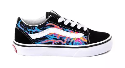 Vans Old Skool Skate Shoe - Black / Electric Flames • $52.99