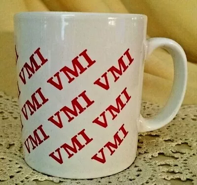 Vmi Mug Virginia Military Institute Lexington Va White Red Coffee Tea Cup Used. • $16.99