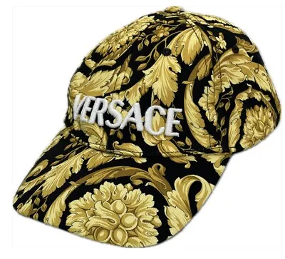 Versace Barocco Pattern-Print Cap Hat Size 59 NEW $525     10015901A01281 • $240