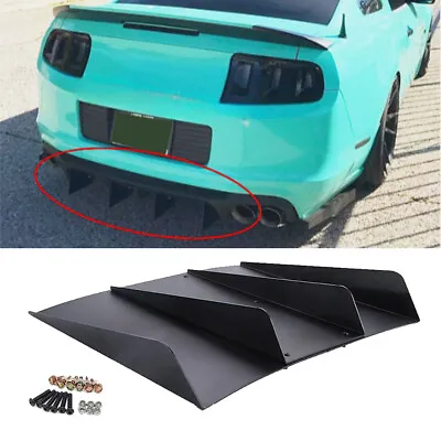 For Ford Mustang GT Rear Diffuser Bumper 4 Fins Splitter Spoiler Lower Lip • $54.99