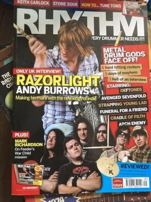 £0.99 • Buy Rhythm Magazine Summer 2006 Razorlight Andy Burrows / Mark Richardson  No Cd
