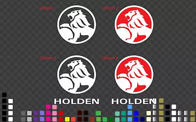 Holden Lion Emblem Logo Decal Sticker Car Window Outdoor Many Sizes Colours • $10.99