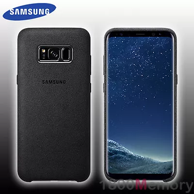 $59 • Buy GENUINE Samsung Galaxy S8+ SM-G955 Alcantara Back Cover Case Suede-Like Grey