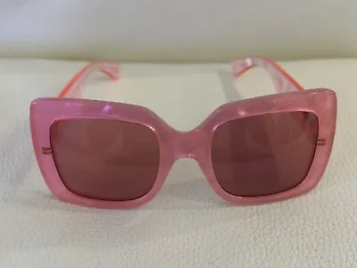 Gucci GG0083S 004 Sunglasses Pink Red Square Rectangular Women Ladies Shades • £199