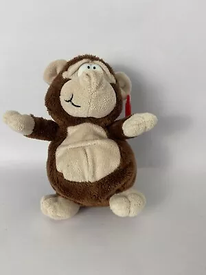 Keel Toys Wild Animals Podgey Monkey Soft Plush Toy 6 Inches • £6.99
