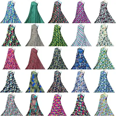 Printed Swimwear Fabric 4-Way Stretch Polyester Elastane Blend Swimwear Material • £1