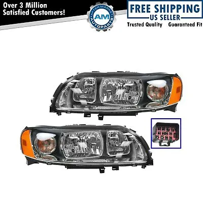 Headlight Set Left & Right Halogen For 2005-2009 Volvo S60 VO2502120 VO2503120 • $268.03