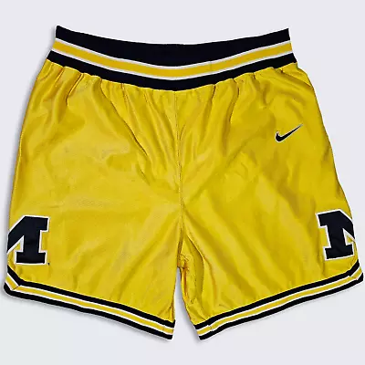 Michigan Wolverines Vintage 90s Nike Basketball Shorts - March Madness - Fab 5 • $255