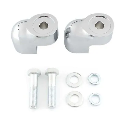 2  Pullback Handlebar 1  Rise Risers Silver For Honda VTX1300C 2004-2009 • $66.39