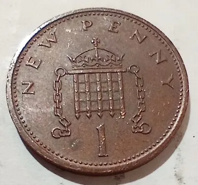 Great Britain One 1 New Penny 1971 Coin Pence Cent UK GB Queen Elizabeth II • $2.03