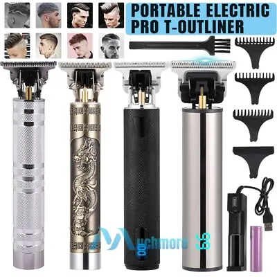 Electric Razor Hair Clippers Zero Gapped T Blade Liners Grooming Kit Men's Gifts • $15.89