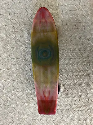 Vintage Tie-Dye Plastic Skateboard With Cobra Trucks • $23.99