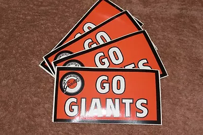 Lot Of 4 San Francisco Giants  MLB Vintage Bumper Stickers Stickers 6  X 3  • $4.99