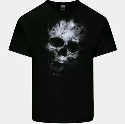 Terror Skull T-Shirt Mens Gothic Biker Heavy Metal Rock Music Motorbike Tee Top • £10.99