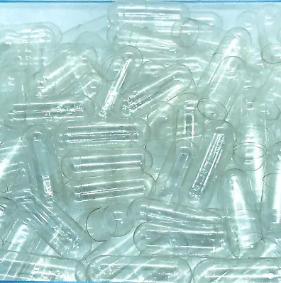 Empty Clear Capsules Gelatin/ HPMC/ Pullulan Size #000 00 0 1&2 Premium Quality • £3.99