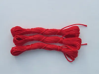 Meccano Hank Of Cord X 3 - Part No. 40 Red. NON-Original Replacements • £5.95