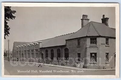Mansfield WOODHOUSE Memorial Hall-nottinhshire-RP No-35 • £14.99