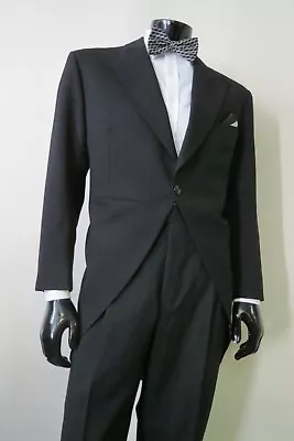 VTG BUCKLEIGH London Savile Row Classic One Button Tuxedo Tail Coat 40 R • $499
