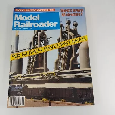 Model Railroader Magazine Nov 1984 Vol 51 No 11 Largest HO Structure Bridge • $4.99