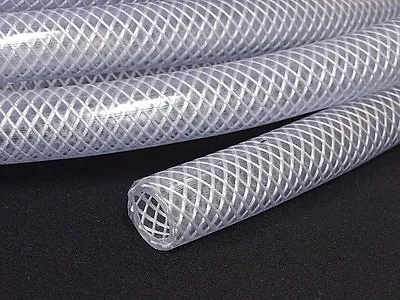 £350.88 • Buy PVC HOSE Clear Flexible Reinforced Braided - Food Grade OIL / WATER Pipe Tube