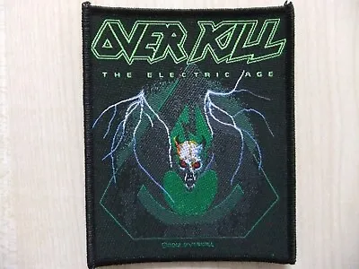 Overkill The Electric Age Aufnäher Patch Exodus Tankard Metallica Sodom Anthrax • $15.98