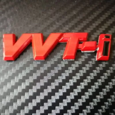 Car Badge VVT-I VVTI Metal Red For Coralla REIZ CROWN Rear Side Emblem Sticker • $7.28