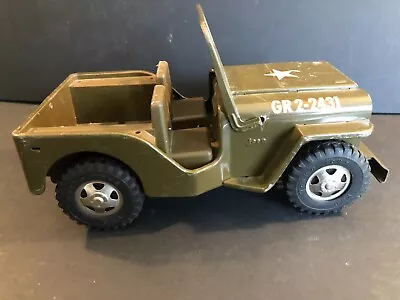 Vintage TONKA JEEP Army Military Commander Metal Car GR 2-2431 • $34.99