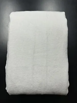 Restoration Hardware RH Washed Belgian Flax Linen Curtain Panel White 120x50 • $175