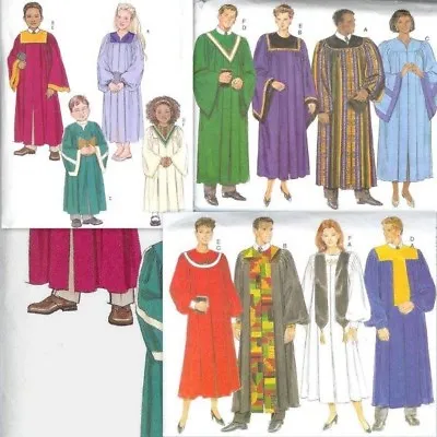 Church Choir Robe Butterick Sewing Pattern Unisex  OOP You Pick • $35.99