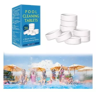 Magic Pool Cleaning Tablets X 100 Chlorine Instant Clean 100g Chlorine • £4.49