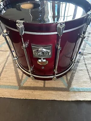 Premier Signia 22  Dia. X 16  Deep Maple Shell Bass Drum  In Wine Red Rosewood • $444