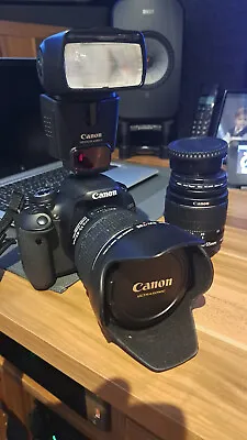 Canon 600D Digital SLR Camera W/ EF-S 18-55mm IS / EF-S IS 15-85MM & More MINT   • £400