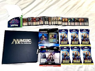 Magic The Gathering Lot With Collector Binder & Cards Doctor Who Starter Kit  • $95