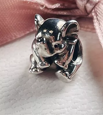 Pandora Lucky  Sitting Elephant Charm Sterling Silver ~ 791902 ALE S925 • £15