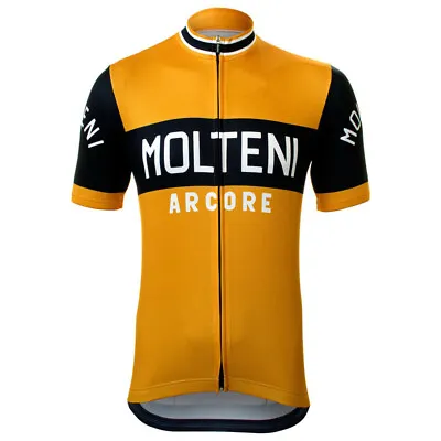 Retro Molteni Arcore Cycling Jersey Bicycle Jersey Cycling Shirt Cycling Tops • $20.63