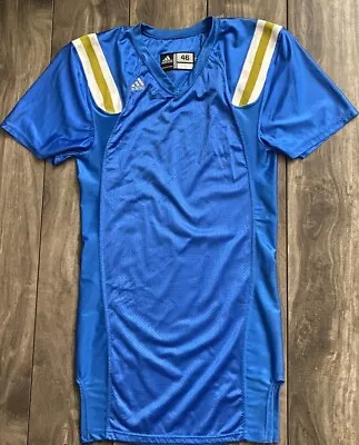 TEAM ISSUED Adidas UCLA Bruins Football Game Jersey BLANK Blue Men's Size 46 • $39.99