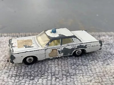 Matchbox Lesney No. 55/73 Mercury Police Car - England Diecast Vintage White • $7.99