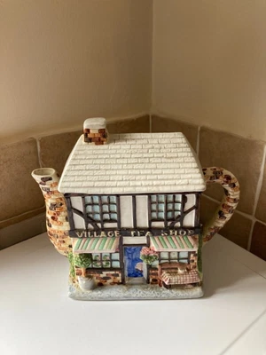 £10 • Buy TEAPOT - Part Of The Annie Rowe  The Village  Collection -The Village Tea Shop