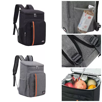 20L Insulated Waterproof Cooling Backpack Camping Picnic Rucksack Ice Cooler Bag • £11.39