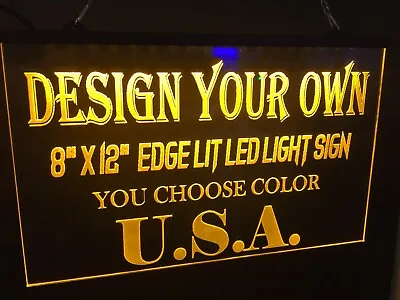 $54.99 • Buy Personalized Custom Led Neon Light Sign Garage  Game Room Man Cave Bar Business